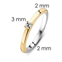 Anello Ti Sento Milano Donna in Argento Zirconia 1871ZY-14 - 1871ZY-10